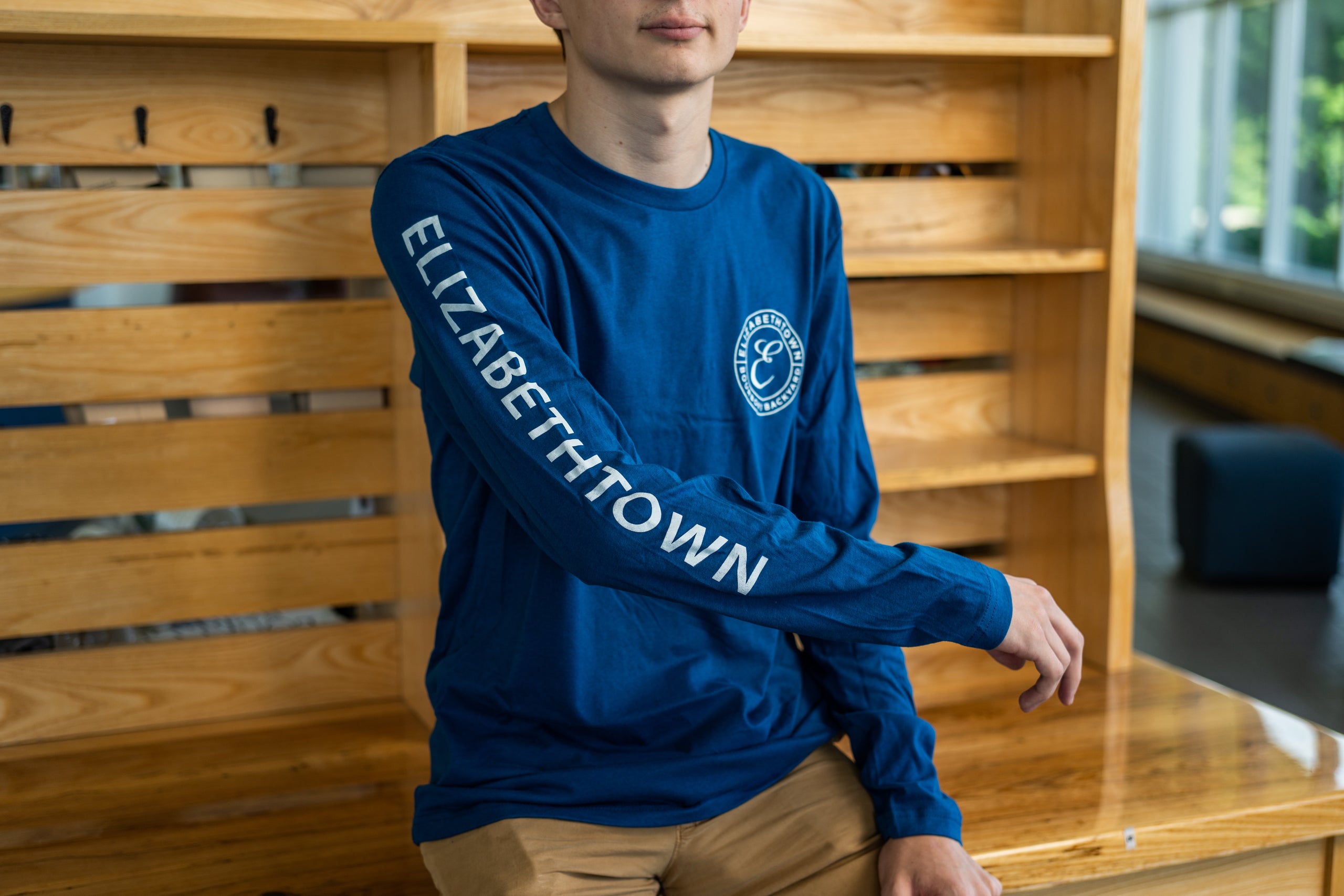 Elizabethtown Long Sleeve T Peacock Blue